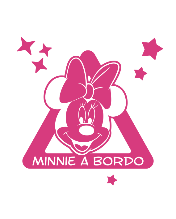 Pegatina de Vinilo Bebé a bordo - Minnie Baby 