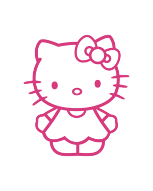 Pegatina Hello Kitty Logo - HK1