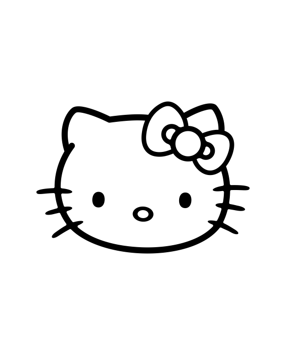 Pegatina Hello Kitty Logo – HK1 – adhesivosNatos