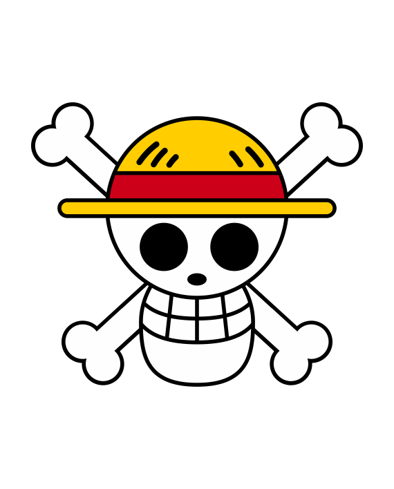 Pegatina One Piece Calavera – adhesivosNatos