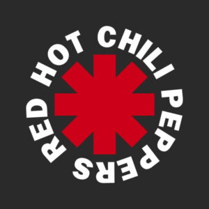 pegatina red hot chili peppers 2 colores vinilo corte