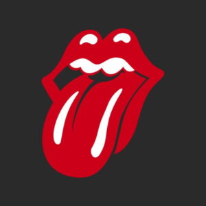pegatina lengua rolling stones 2 colores vinilo