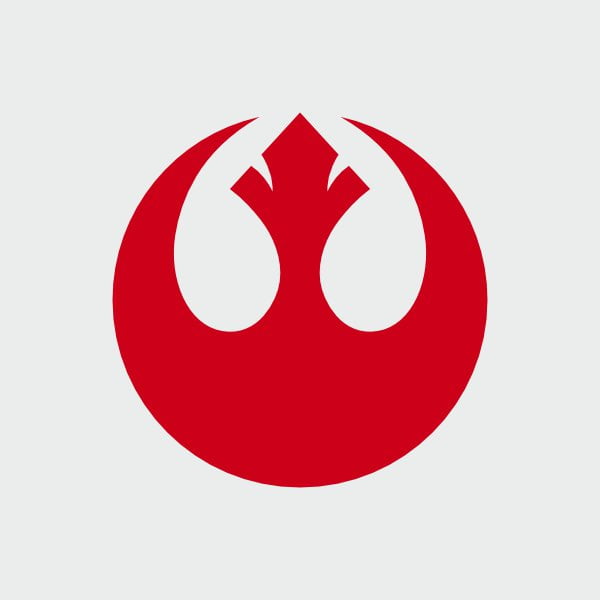 pegatina star wars alianza rebelde vinilo corte