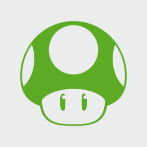pegatina 1up seta mario bros