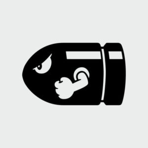 pegatina bill bala mario bros bullet