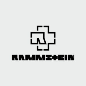 pegatina rammstein logo letras vinilo corte personalizado