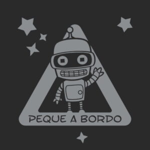 bebe a booordo baby bender futurama pegatina vinilo