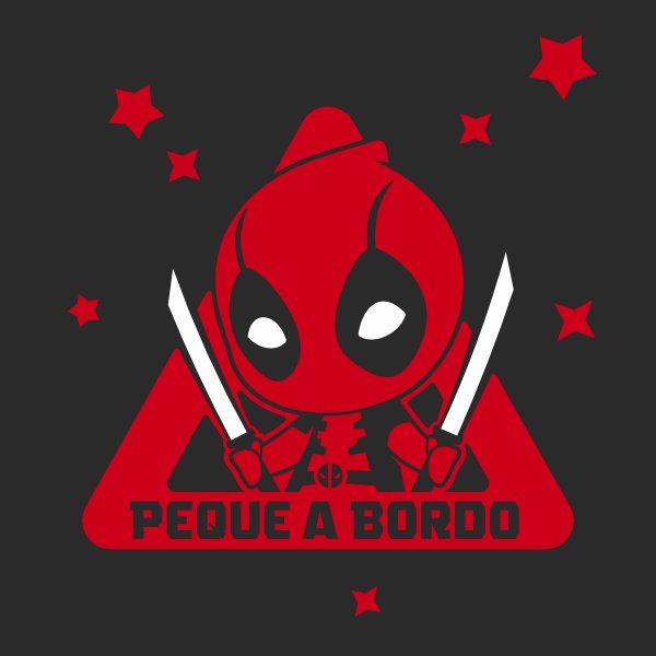 bebe a bordo deadpool personalizado pegatina de vinilo