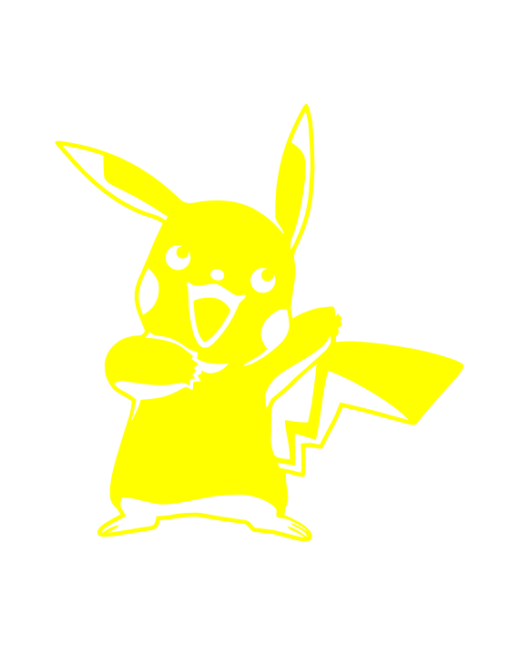 Pegatina Pikachu – Pokemon – adhesivosNatos
