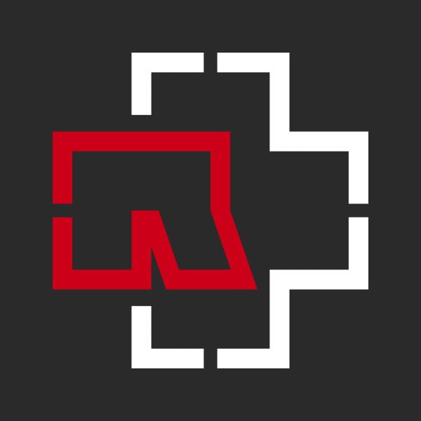 pegatina rammstein logo vinilo 2 colores sticker personalizable
