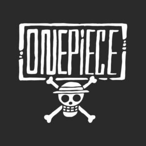 one piece logo letras pegatina vinilo