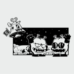 vinilo decoartivo rey nicochan sirviente dr slump personalizable