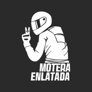 pegatina motera enlatada respect for bikers vinilo corte